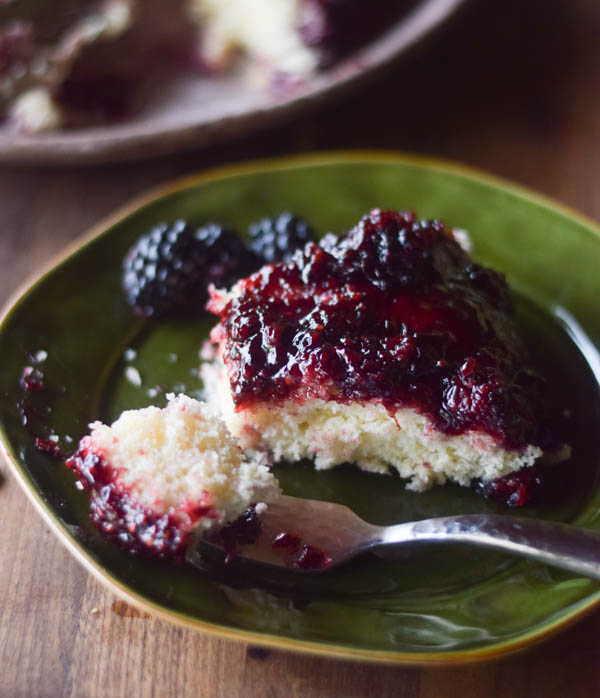 Grilled Blackberry Upside Down Cake - Melissa Cookston