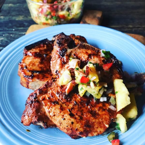 Chili Rubbed Pork Porterhouse Melissa Cookston