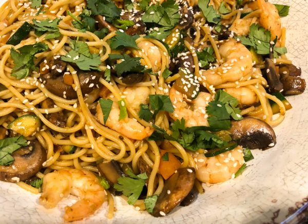 Shrimp pasta