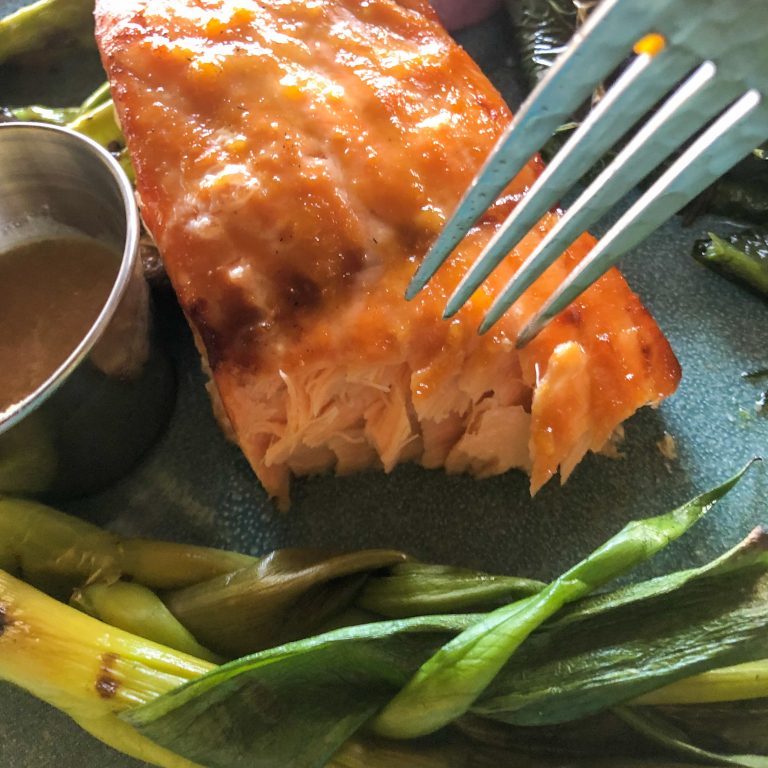 Miso Glazed Salmon on a Cedar Plank Melissa Cookston