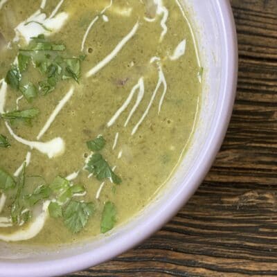 smoked poblano soup