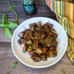steakhouse style mushrooms